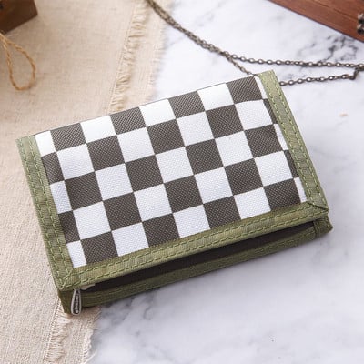 Meeste ruudulisest riidest rahakott