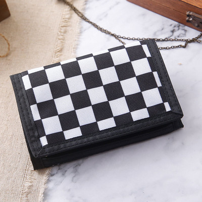 Meeste ruudulisest riidest rahakott