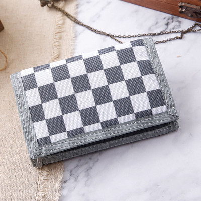 Meeste ruudulisest riidest rahakott