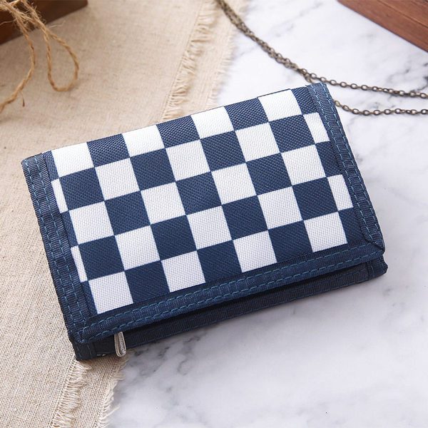 Meeste ruudulisest riidest rahakott