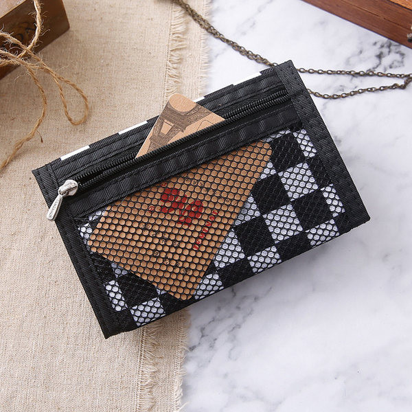 Meeste ruudulisest riidest rahakott