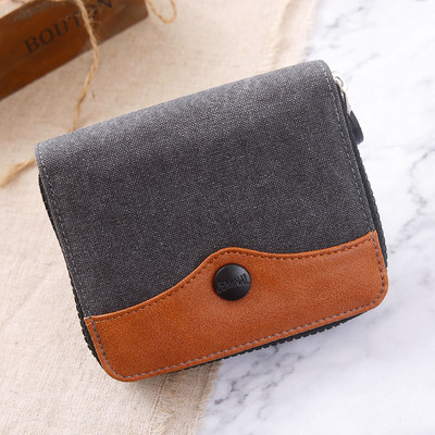 Portofel bărbați mic cu fermoar - mai multe culori