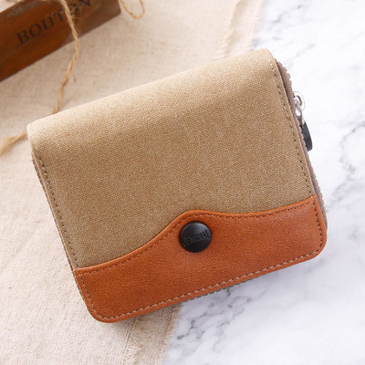 Portofel bărbați mic cu fermoar - mai multe culori