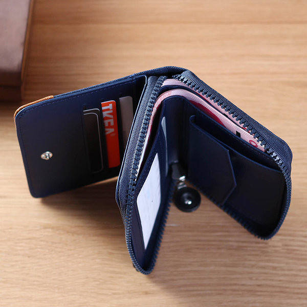 Portofel bărbați mic cu fermoar - mai multe culori