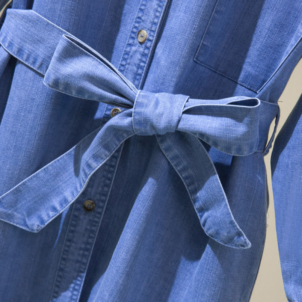 Vabaaja naiste teksasärk vööga