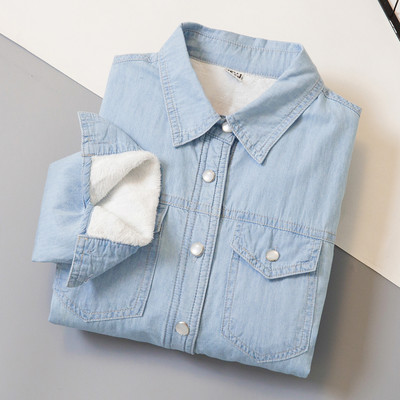 Ležerna ženska košulja sa mekom postavom - pogodna za zimu