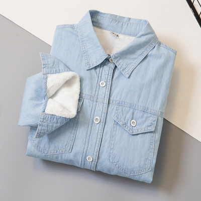 Ležerna ženska košulja sa mekom postavom - pogodna za zimu