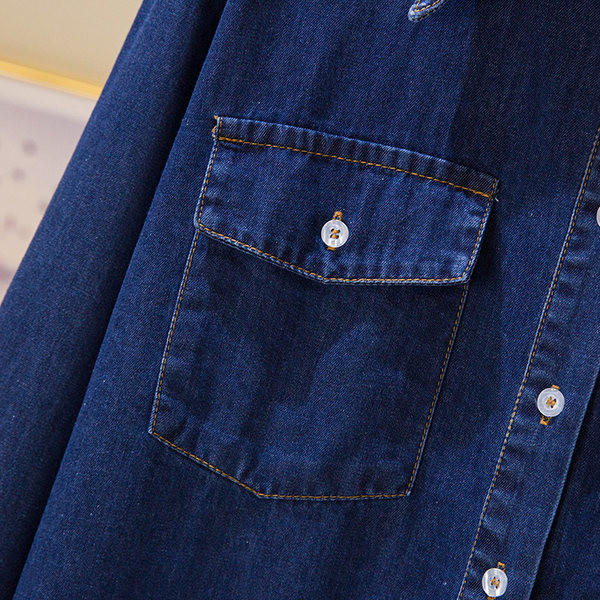 Laisvalaikio moteriški džinsiniai marškinėliai