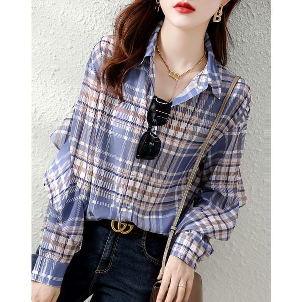 Naiste vabaaja ruuduline särk