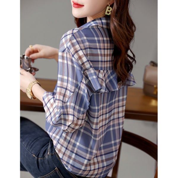 Naiste vabaaja ruuduline särk