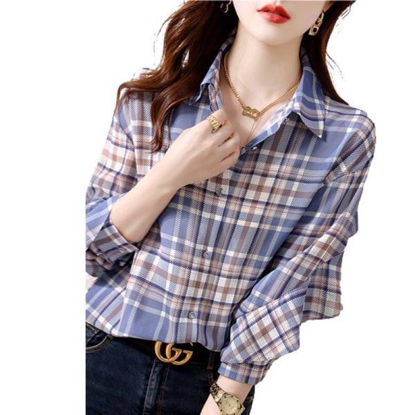 Naiste vabaaja ruuduline särk