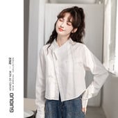 Moteriški marškiniai ilgomis rankovėmis ilgomis rankovėmis