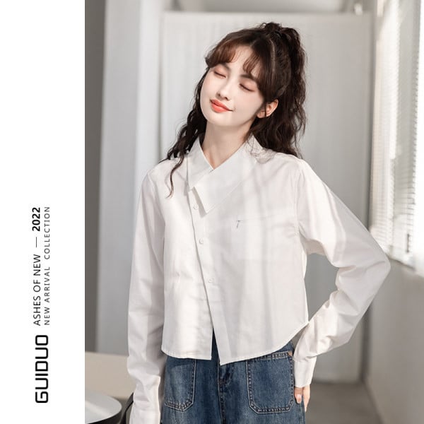 Moteriški marškiniai ilgomis rankovėmis ilgomis rankovėmis