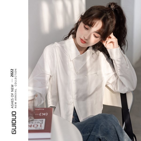 Moteriški marškiniai ilgomis rankovėmis ilgomis rankovėmis