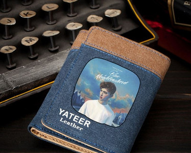 Férfi textil pénztárca felirattal