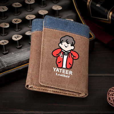 Férfi textil pénztárca felirattal