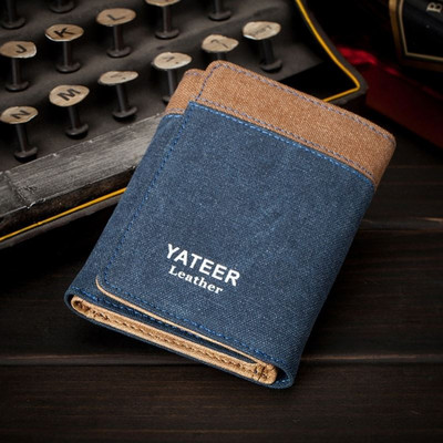 Férfi textil pénztárca felirattal