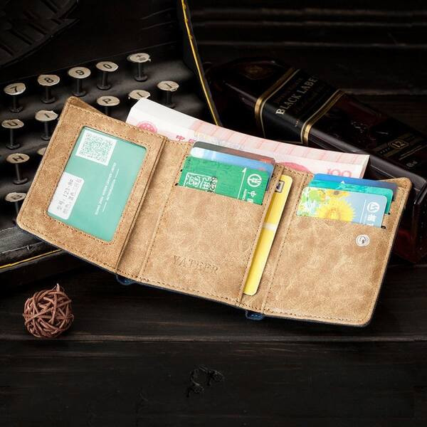 Férfi textil pénztárca felirattal