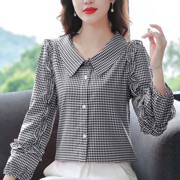 Naiste elegantne klassikalise kraega särk