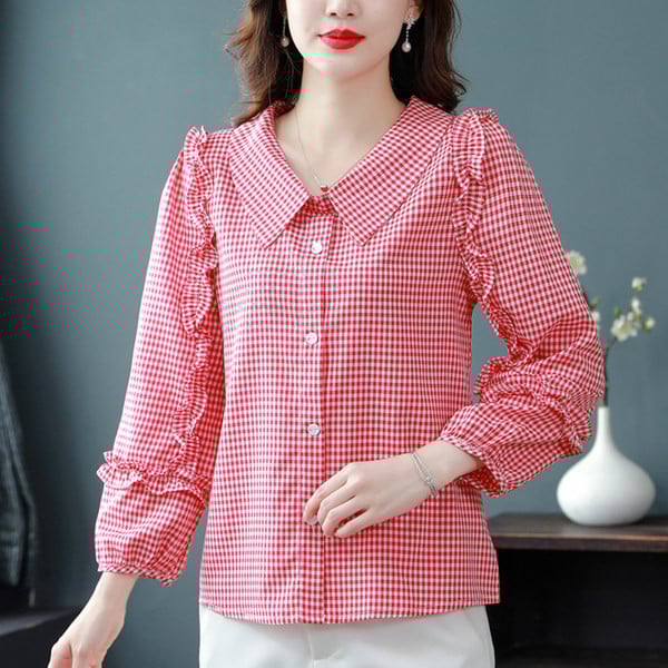 Naiste elegantne klassikalise kraega särk