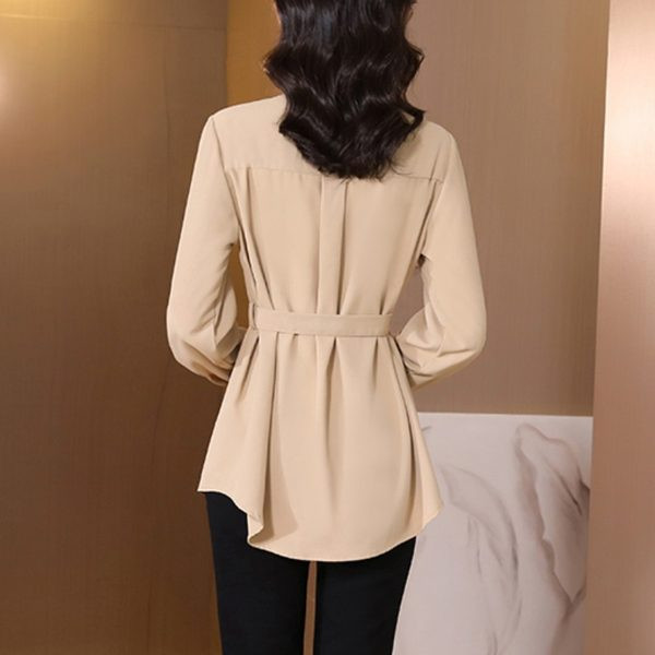 Cămașă modernă cu curea - model alungit