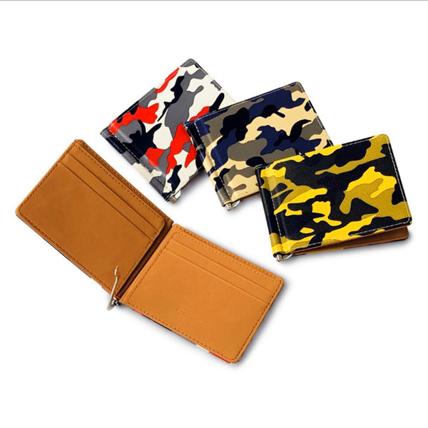 Kamufliažinė odinė piniginė su skyreliais dokumentams ir kredito kortelėms