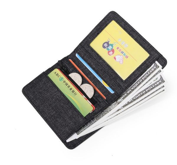 Férfi pénztárca több rekesszel bankjegyek és hitelkártyák tárolására