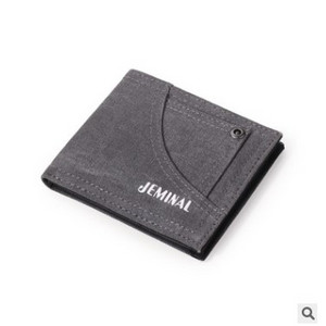 Négyzet alakú férfi textil pénztárca