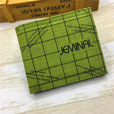 Négyzet alakú férfi textil pénztárca