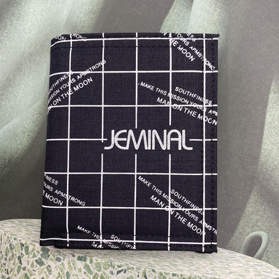 Négyzet alakú férfi textil pénztárca