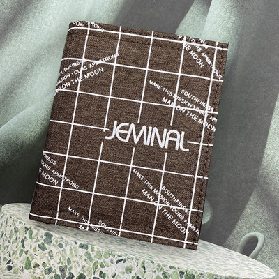 Négyzet alakú férfi textil pénztárca