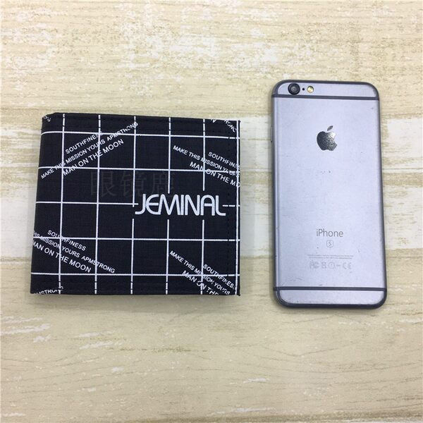 Négyzet alakú férfi textil pénztárca