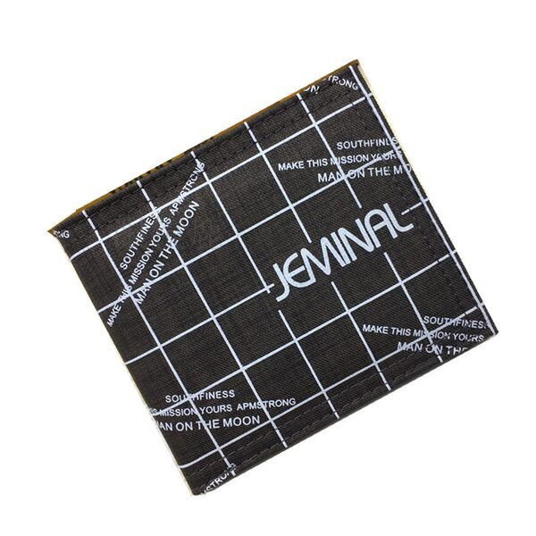 Négyzet alakú férfi textil pénztárca