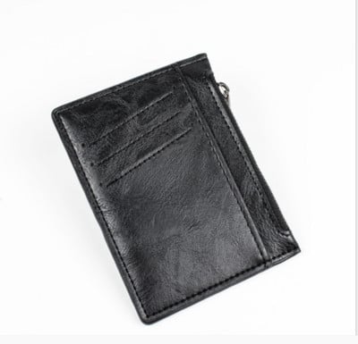 Vyriška odinė piniginė su užtrauktuku