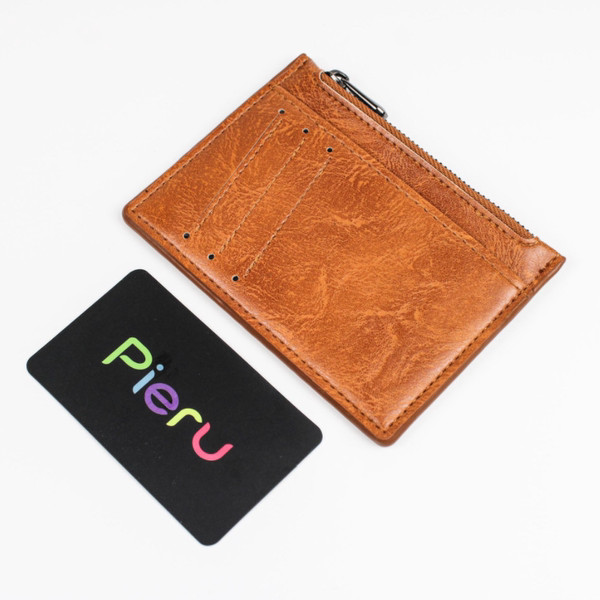 Vyriška odinė piniginė su užtrauktuku