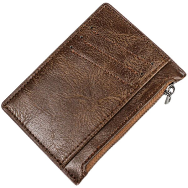 Vyriška odinė piniginė su užtrauktuku