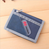 Vászon férfi pénztárca érme zsebbel