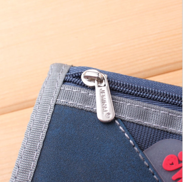 Vászon férfi pénztárca érme zsebbel