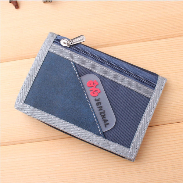 Vászon férfi pénztárca érme zsebbel