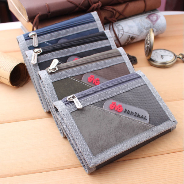 Vászon férfi pénztárca érme zsebbel