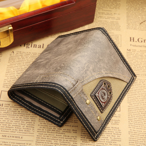 Vyriška laisvalaikio piniginė su velcro užsegimu