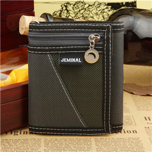 Férfi textil pénztárca cipzárral