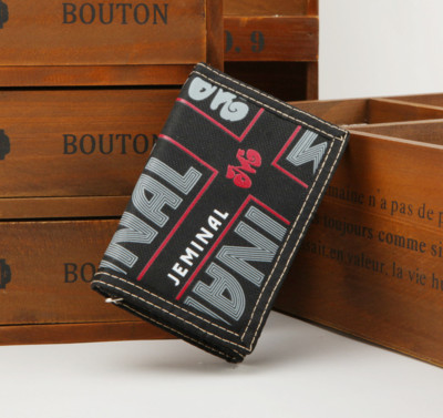 Férfi textil pénztárca cipzárral