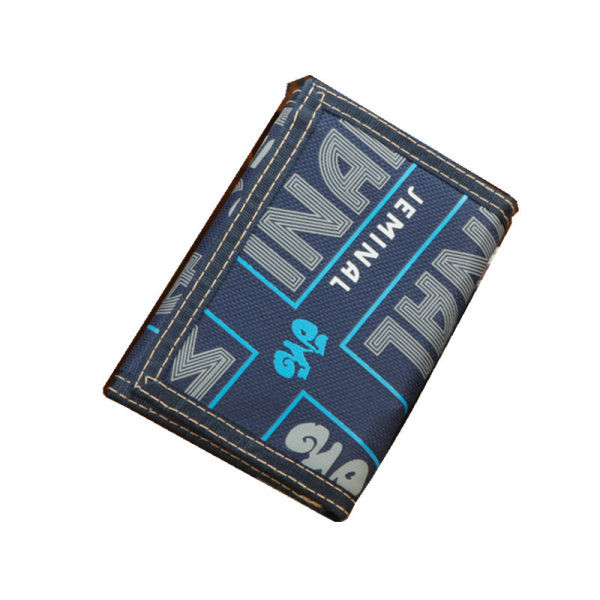 Férfi textil pénztárca cipzárral