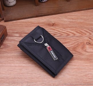 Kelių spalvų vyriška drobinė piniginė