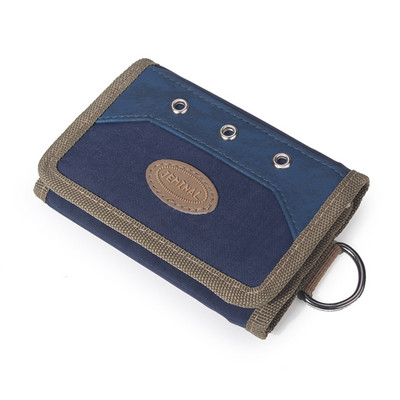 Kelių spalvų vyriška drobinė piniginė