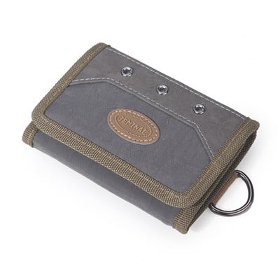 Kelių spalvų vyriška drobinė piniginė