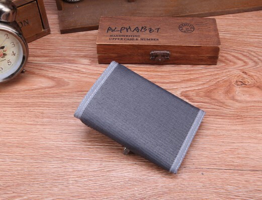 Kelių spalvų vyriška drobinė piniginė