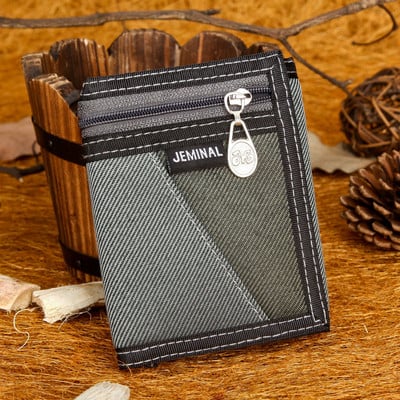 Uue mudeliga meeste rahakott tekstiilist mitmes värvitoonis