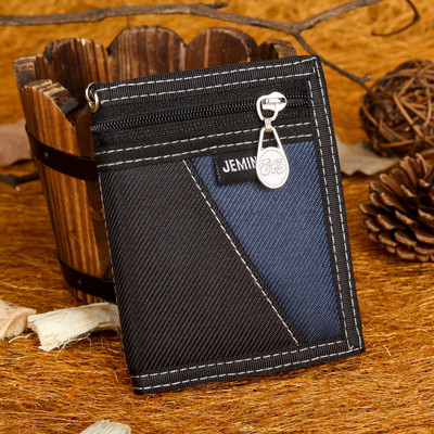 Uue mudeliga meeste rahakott tekstiilist mitmes värvitoonis